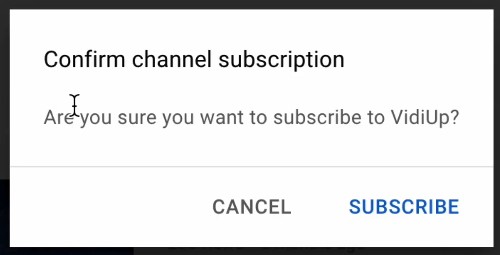 YouTube Subscription Link Hack